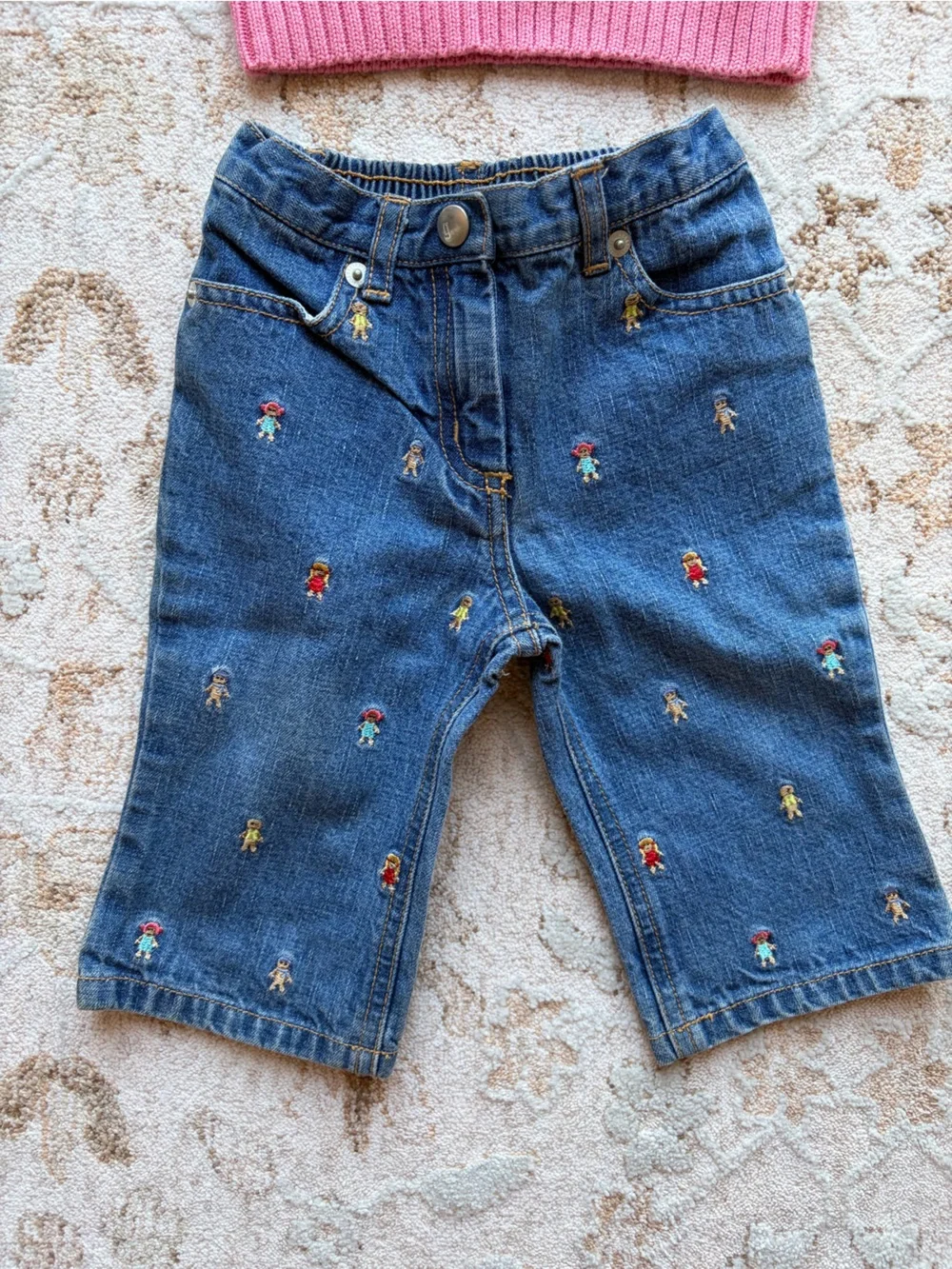 NWT! Vintage Y2K Gymboree “Sugar & Spice” Embroidered Sweater + Jeans Set